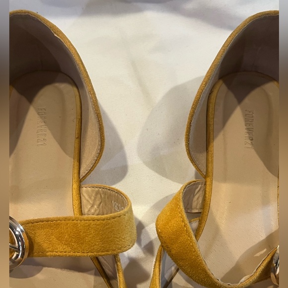 Forever 21 Yellow Pointed Flats - Picture 2 of 4